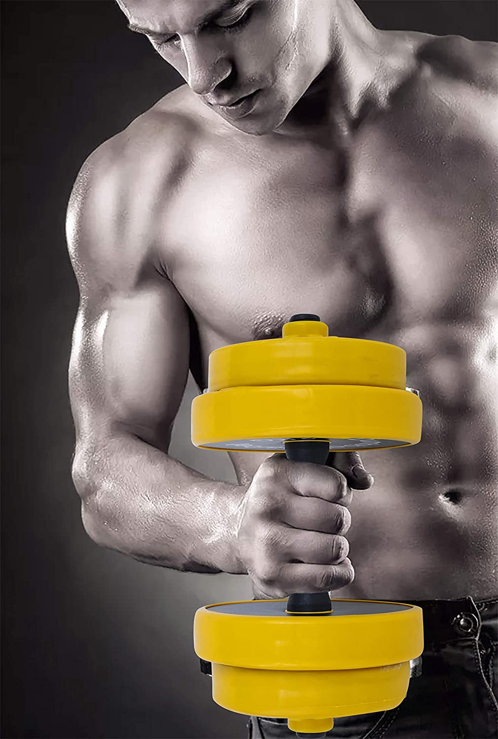Professional Weights Set: 3-in-1 Adjustable Dumbbells, Kettlebells, and Barbell Weight Set (20-40-50-70LB) with Non-Slip Design for Versatile Use